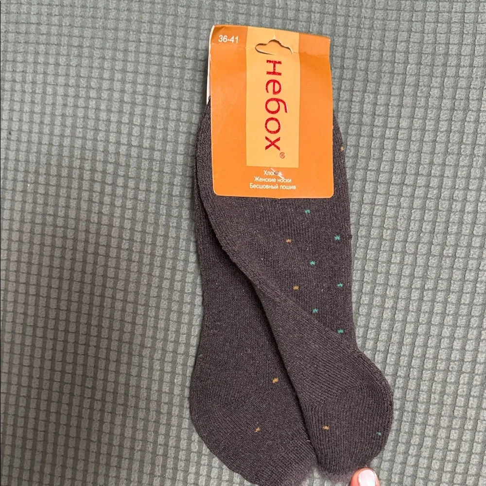 Gray Women’s Socks Size M-L Cotton 80%